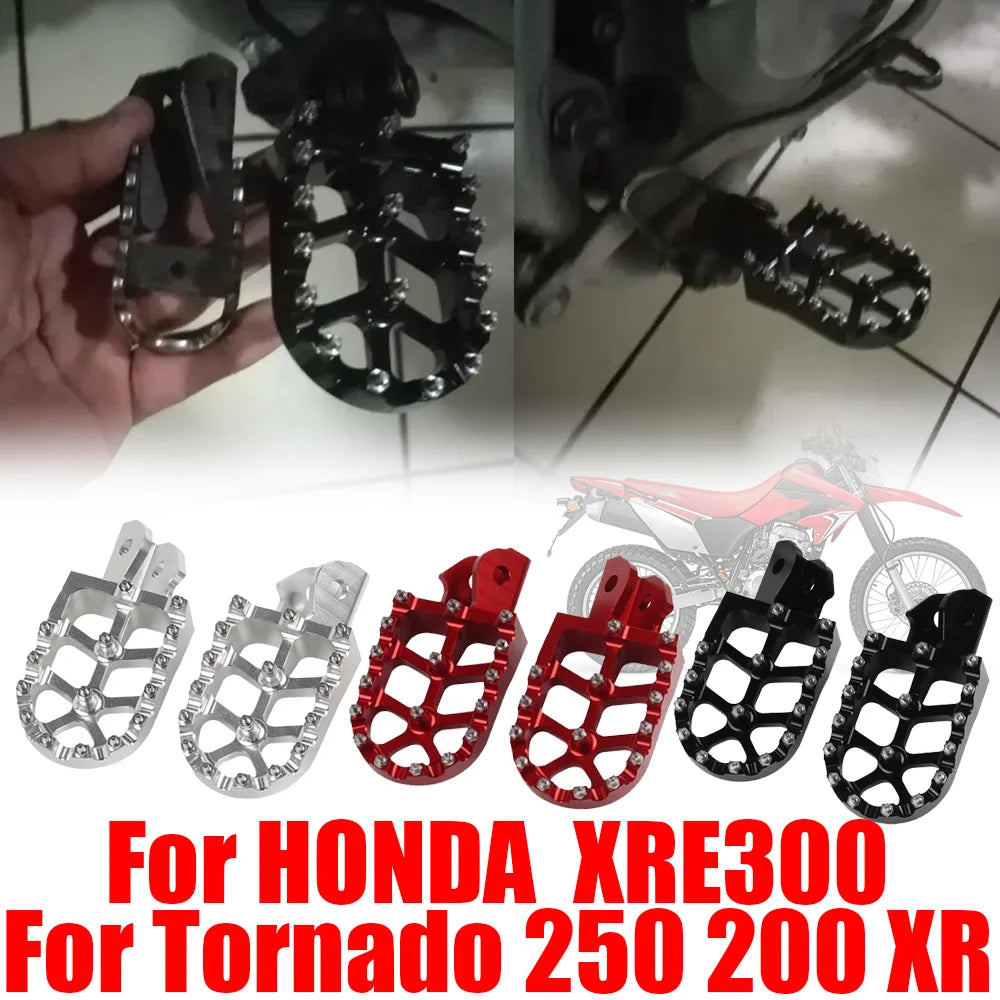 CNC Aluminum Footpegs for Honda Tornado 250 / XR200 / XR250 / XRE300