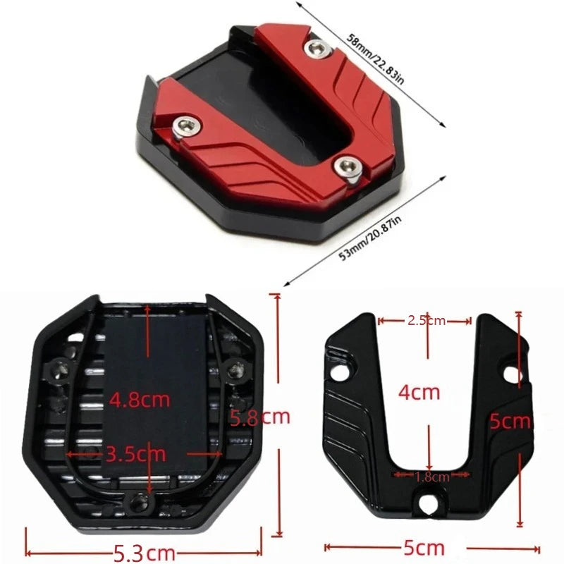 Base de Extensión para Pata Lateral de Moto | Kickstand Extender
