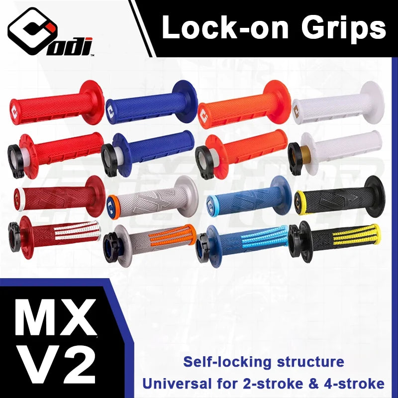 ODI Motorcycle Universal Grips 7/8" 22mm Hand Grip Snap-on Cam Lock-on Grips Handlebar Grips For KTM CRF SXF EXC Motocross