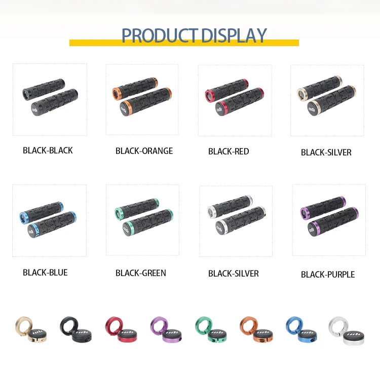 Lock-On Handlebar Grips Anti-Slip for Off-Road & Adventure Motorcycles